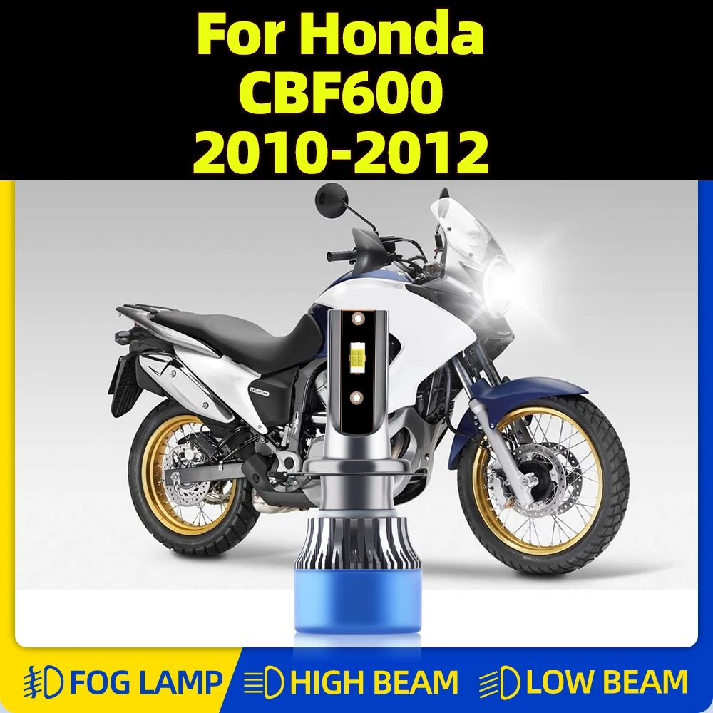

Motorcycle LED Headlight 10000LM Moto Headlamp Bulb 12V 6000K White CSP Chip Moto Light For Honda CBF600 2010 2011 2012
