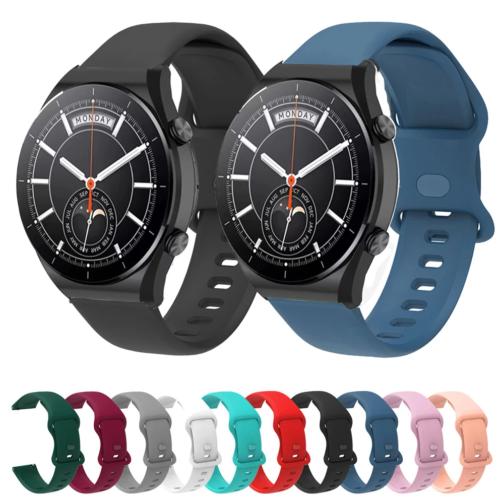 

Силиконовый ремешок для смарт-часов Xiaomi Watch S1, спортивный браслет для Xiaomi Watch Color/Huami Amazfit GTR 2 2E 3, 22 мм