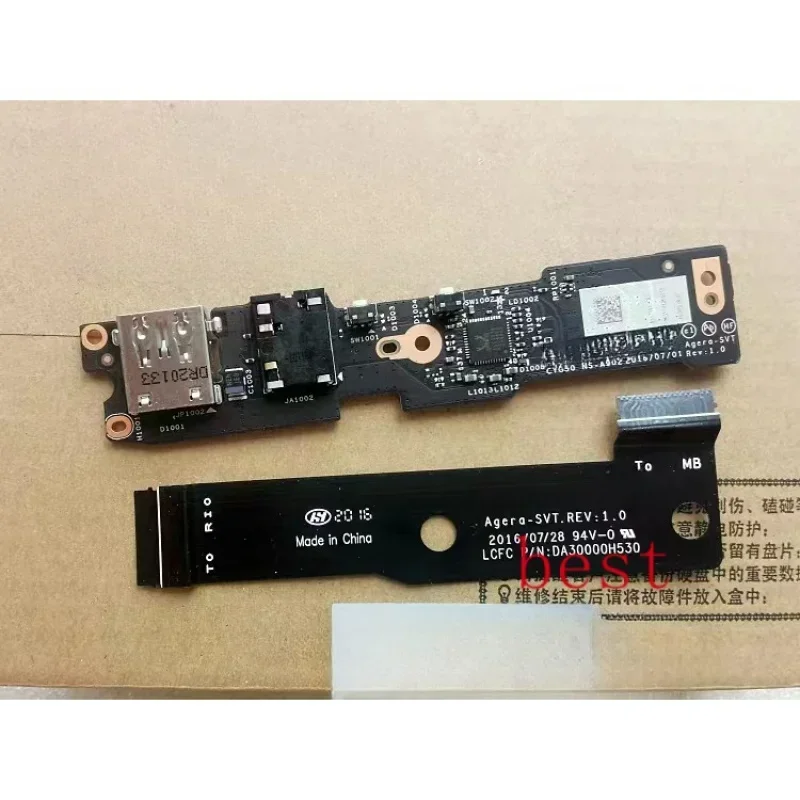 for Lenovo YOGA 910-13IKB 5 Pro Switch board NS-A902 Audio board USB interface board Original