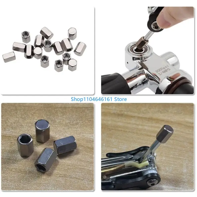 Coupling Metal Steel 3/16 to 5/16 Hexagonal Adapters Repair Tool