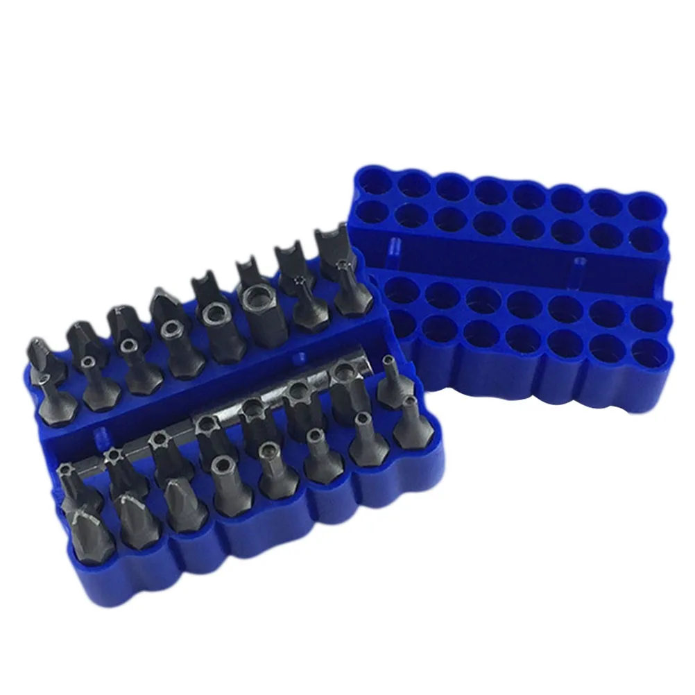 

33 pcs Screwdriver Kit Premium Material Magnetic Extension Bits Holder Compact Retainer Security Star Bit Set Socket Tools