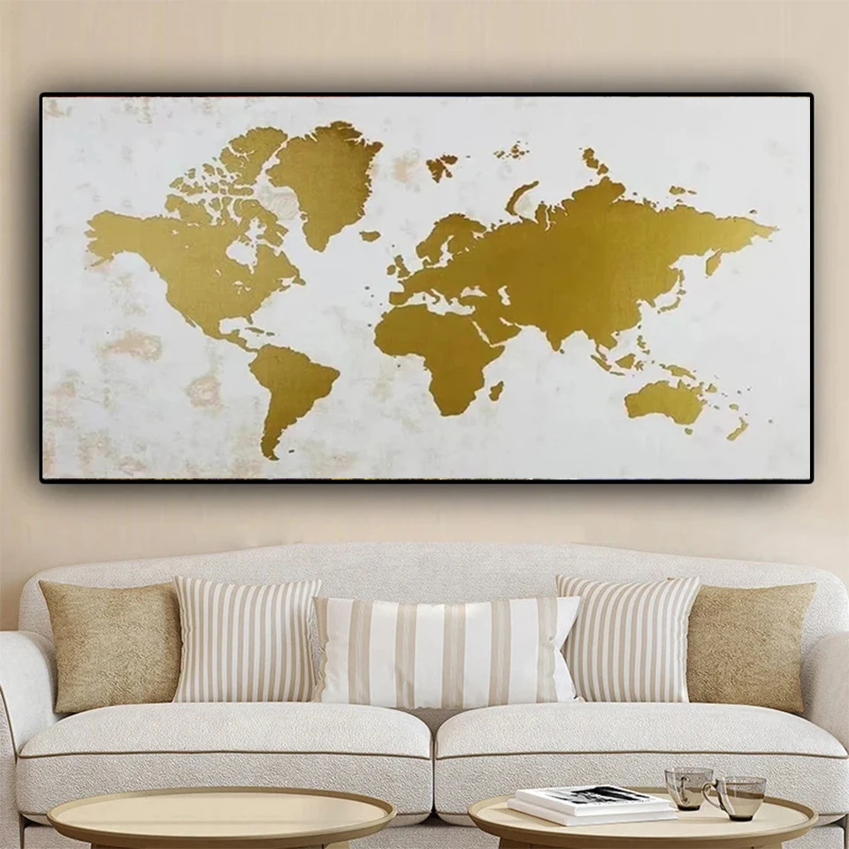 Arte moderna mappa del mondo 5D fai da te kit di pittura diamante pieno pittura murale punto croce soggiorno diamante ricamo decorazioni per la casa