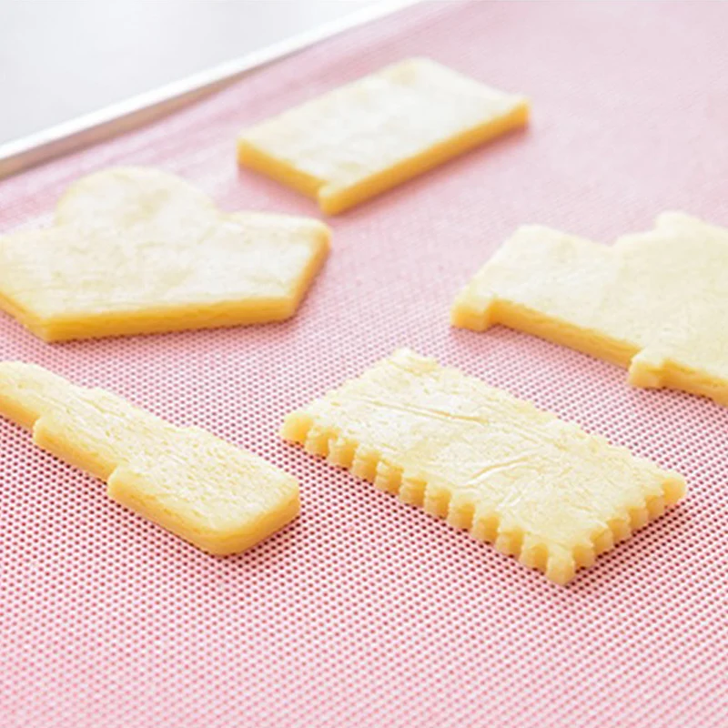 30*40cm Baking Mat Non-Stick Silicone Grid Pad Flat Mats For Cookies Pastry Snacks Baking Tools Accessories Kitchen Gadgets