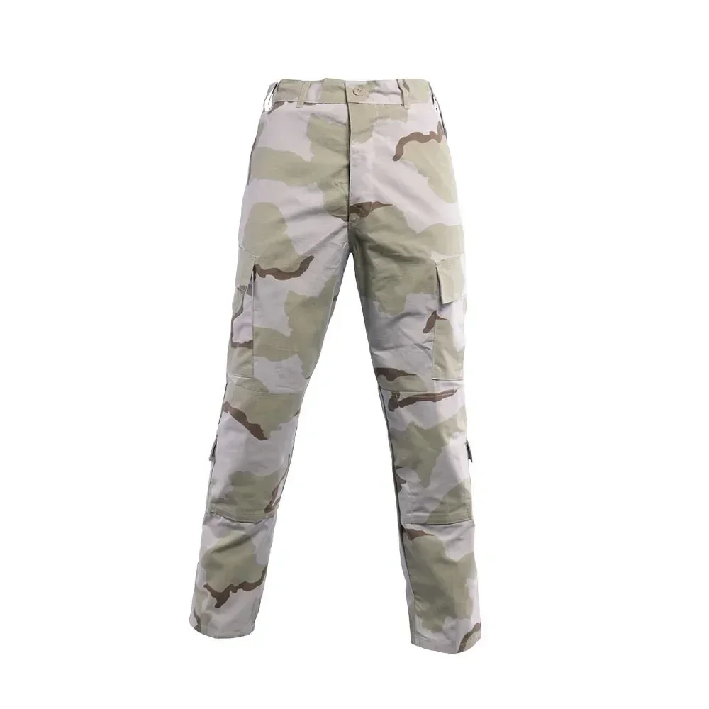 Pantaloni militari solidi mimetici Woodland Cargo pantaloni maschili tuta da allenamento molti pantaloni da combattimento tattici militari multitasche