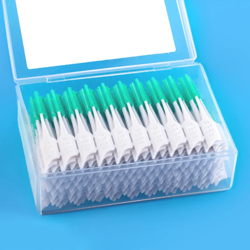 150Pcs/set Silicone Interdental Brushes Dental Cleaning Brush Teeth Care Dental floss Toothpicks Oral Tools