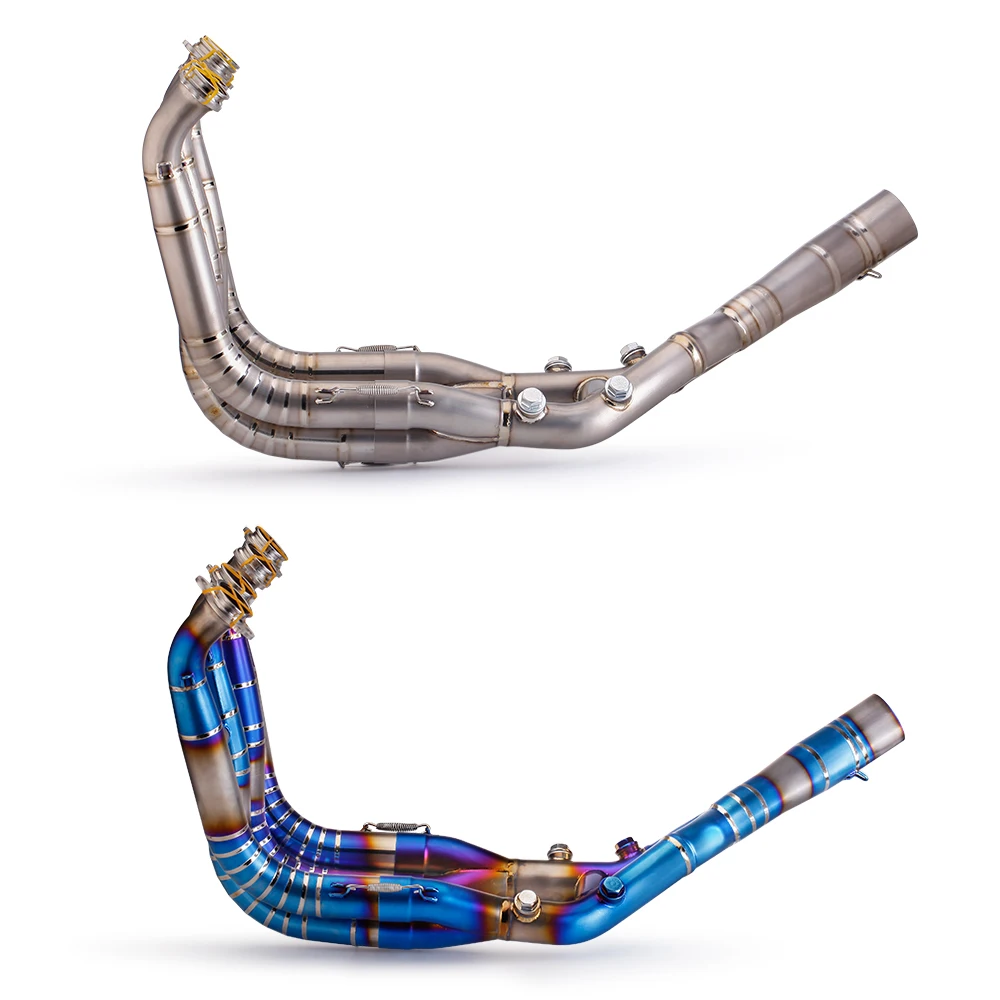 For S1000RR 2019-2023 S1000R 2021-2023 Exhaust System Slip On Motorcycle Titanium Alloy Headers Pipe Front Connector Tube