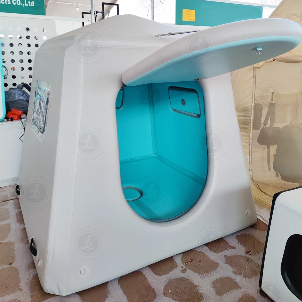 

4 Person Ice Fishing Shelters Insulation High Quality Cube Pop Ice Fishing Tent With Windows