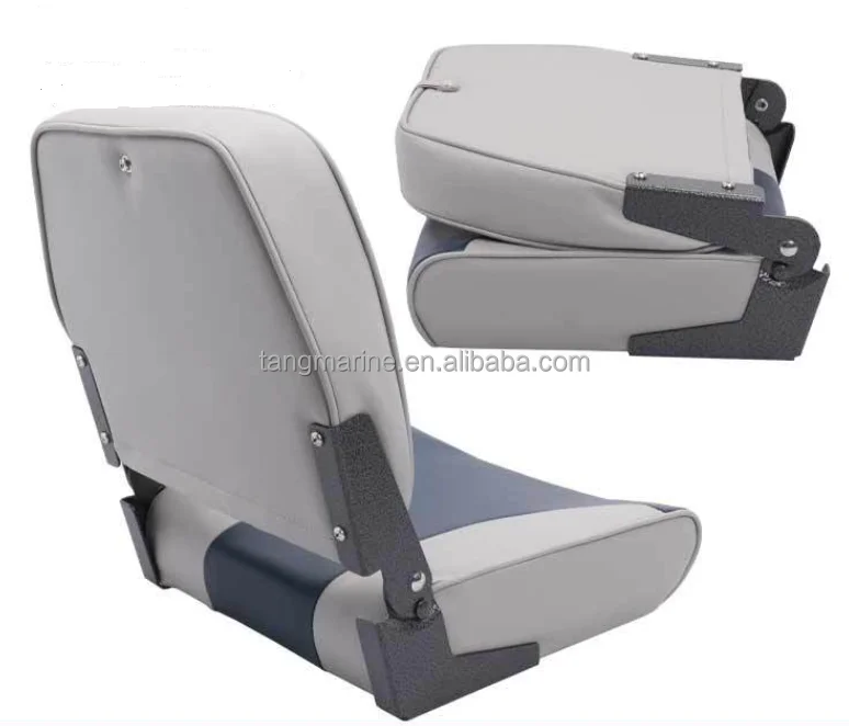 STLF Marine Hardware-Flip Back Boat Helm Seat for Boat Center Console Comfortable Captain Seat
