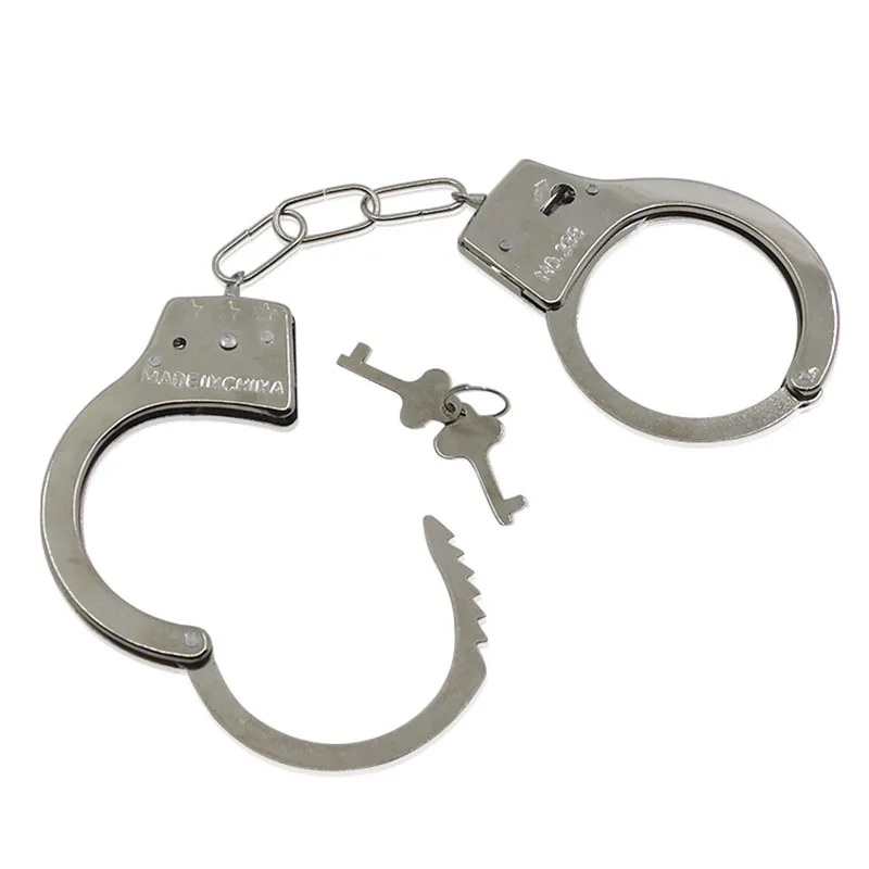 Halloween Decoration Children\'s Day Plastic Police Stick Handcuffs Interphone 3-Piece Role Playing Set Props