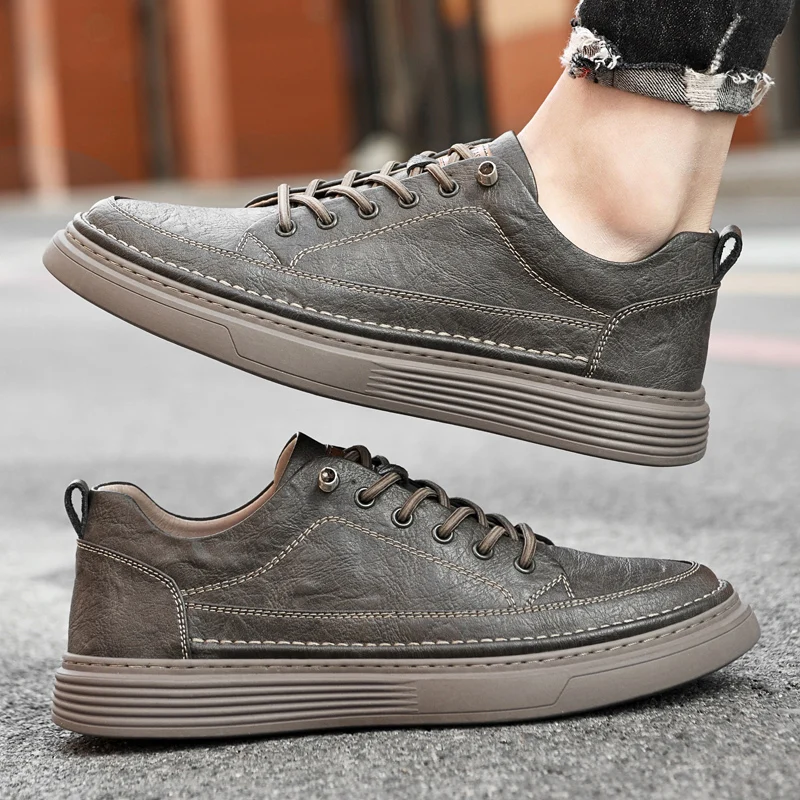 Summer Genuine Leather Oxford Shoes Breathable Outdoor Sneakers Men Shoes Handmade Leather Shoes Casual Shoe Walking Shoes Men