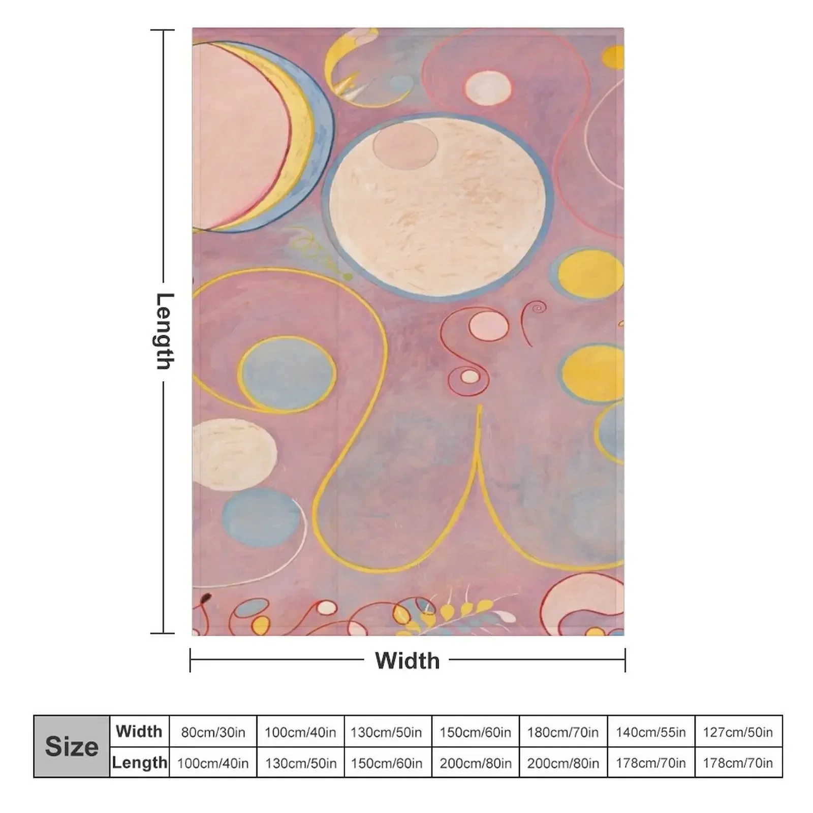 Hilma af Klint The Ten Largest, No.8, Adulthood, Group IV Throw Blanket Luxury Thicken Loose Blankets