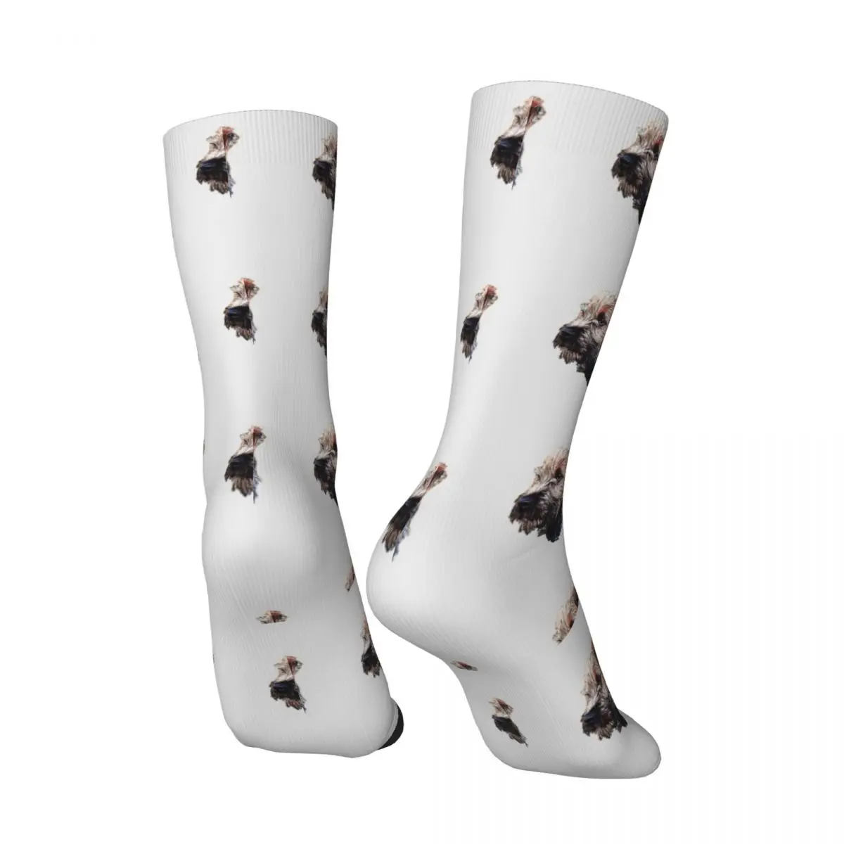 Border Terrier Socks Cute Animal Harajuku Stockings Women Men High Quality Cycling Socks Winter Design Anti Slip Socks