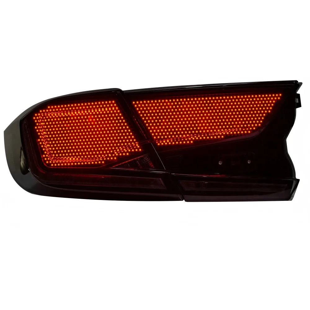 

Higher Brightness RGB LED Tail Lights for Honda Accord Gen 10th 18-22 with Energy Saving Design and 3000 Lumens Smoke Tail Lamp