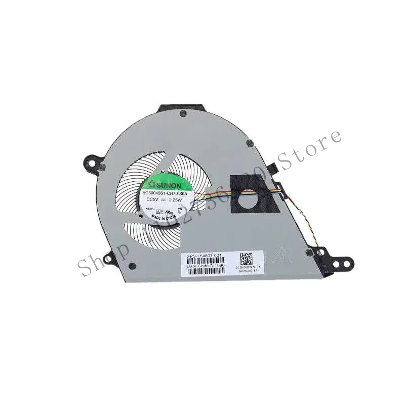 WYORESY Laptop CPU Fan EG50040S1-CH70-S9A For HP TPN-C140 15-DE L54807-0001