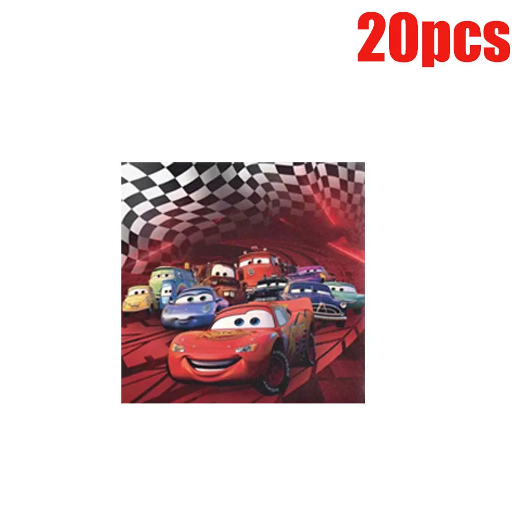 لوازم حفلات السيارات الجديدة من Lightning McQueen أدوات مائدة للاستعمال مرة واحدة لبدء موسم المدرسة هدايا الحفلات لديكور حفلات أعياد الميلاد للأطفال