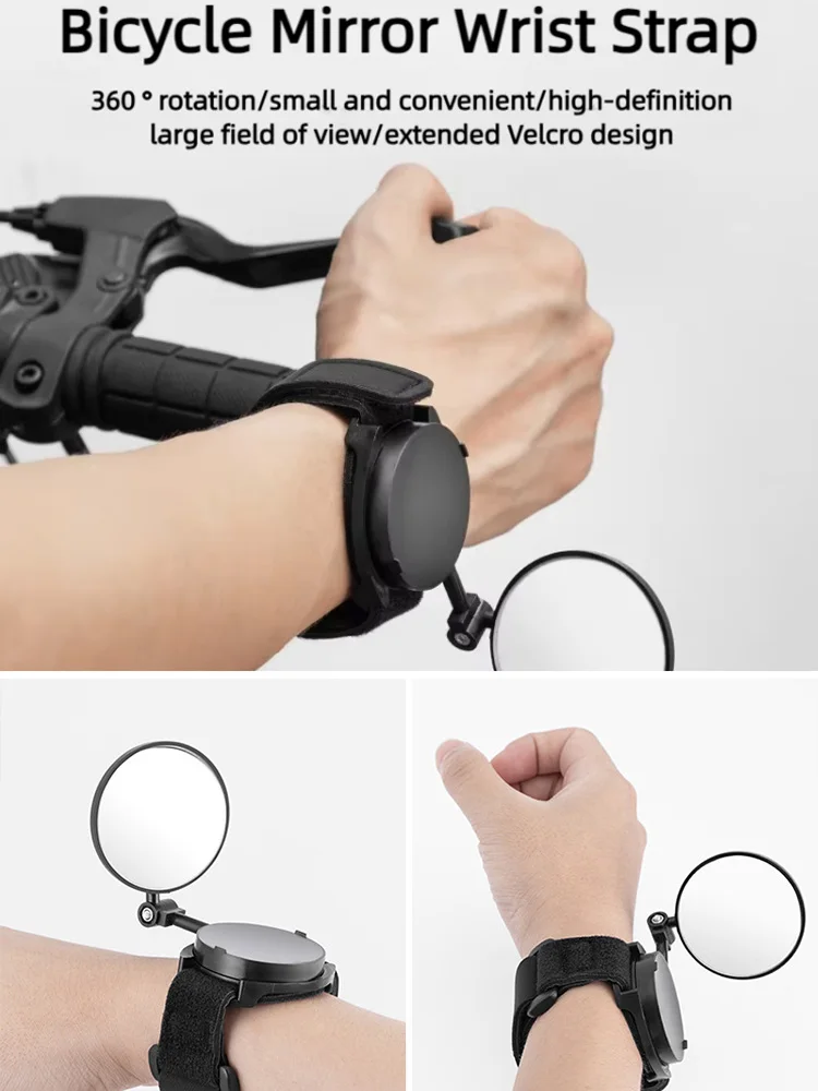 AliExpress Wind&Moon 360-Degree Rotatable Bicycle Mirror Rearview Wristband Rear View Arm Back Wrist Strap Motorbike Rear Reflector Riding Equipment