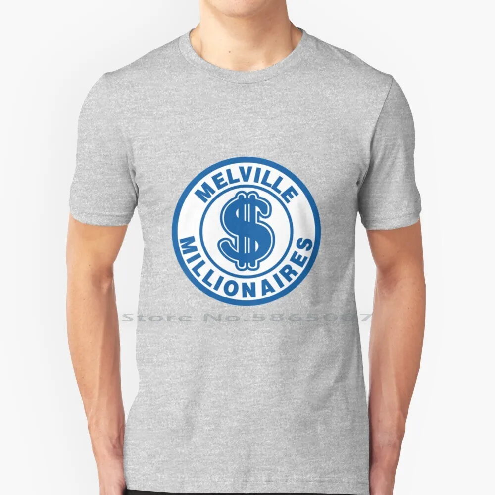 Melville Millionaires 100% Cotton T Shirt Melville Millionaires Logo Melville Millionaires Fans Canadian Junior Hockey League