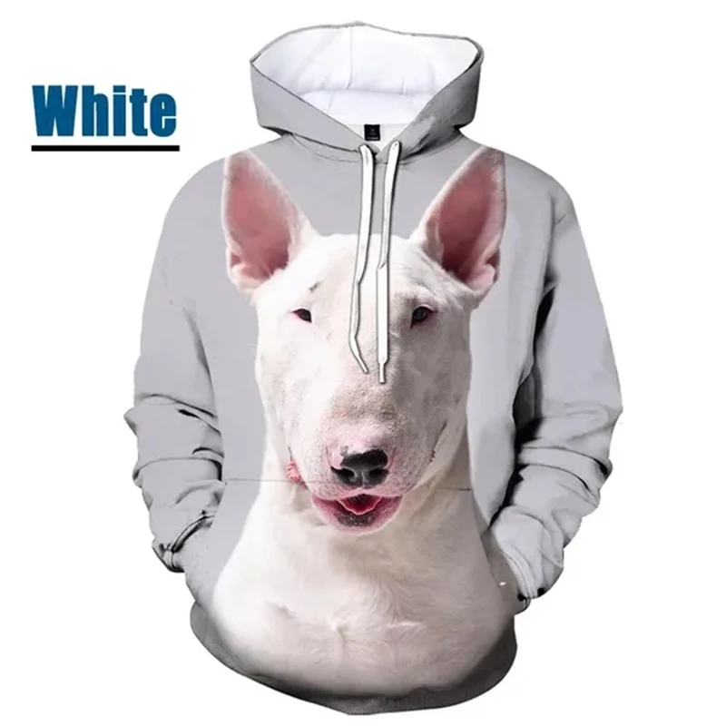 

Bull terrier Pet Pictures 3D Printing Men's Hoodies Spring New Sweatshirts Casual Funny Wholesale Pullovers For Male Tops