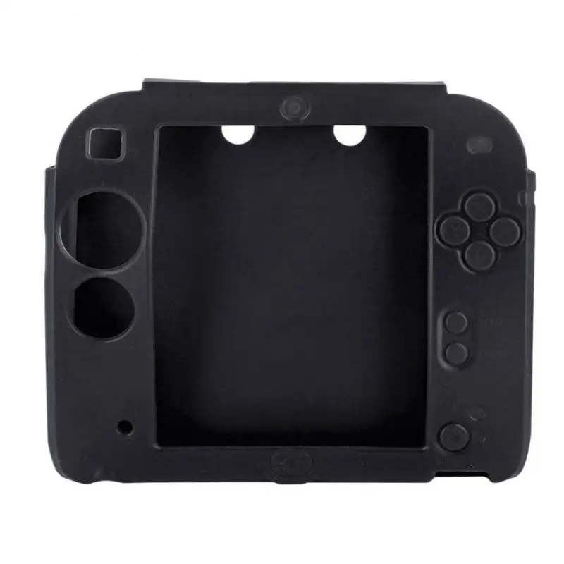 Soft Silicone Rubber Gel Skin Case Cover transparence and thin Skin Protective Case for 2DS