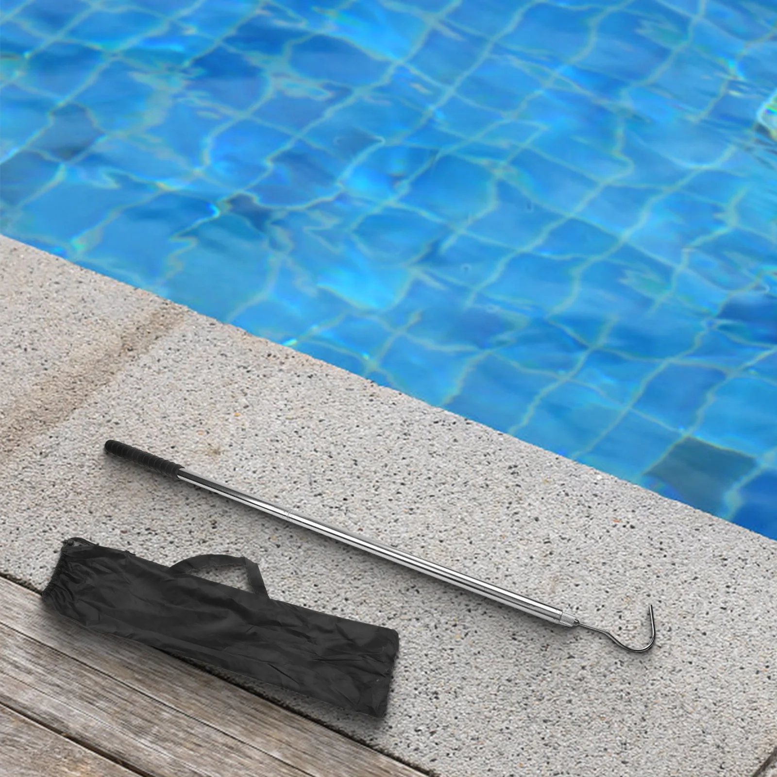Ergonomic Grip Retrieval Tool Pool Maintenance Swimming Environment High-grade Material Construction For Pools Easy Transport