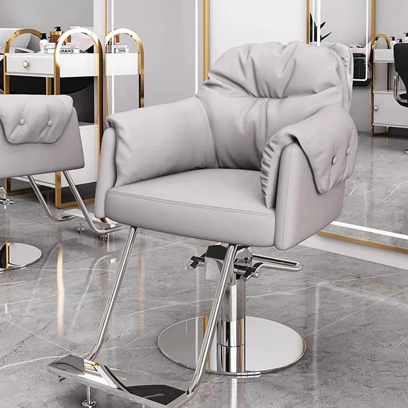 

High Lash Makeup Chair Hairdressing Luxury Swivel Facial Hairdresser Chair Spa Office Silla Barberia Salon Equipment Furniture