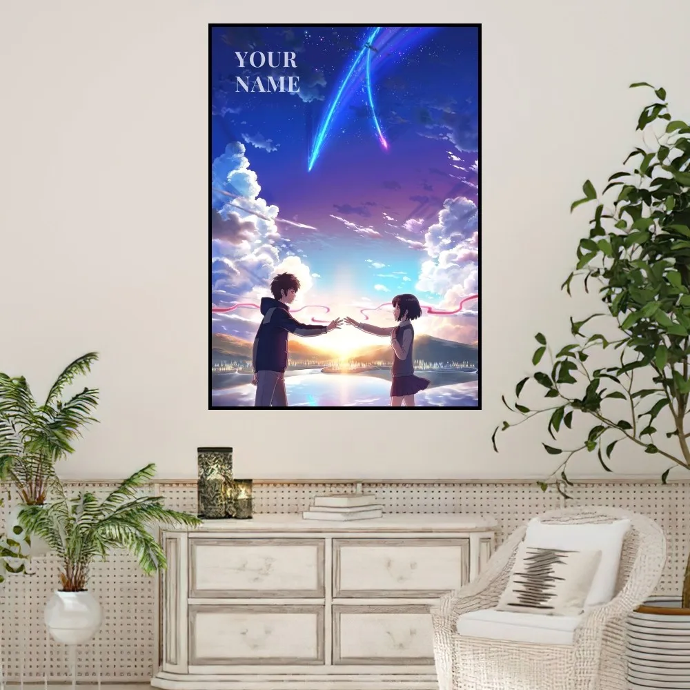 bilibili Anime Your Name Mitsuha Poster Prints Wall Sticker Painting Bedroom Living Room Decoration Office Home Self Adhesive