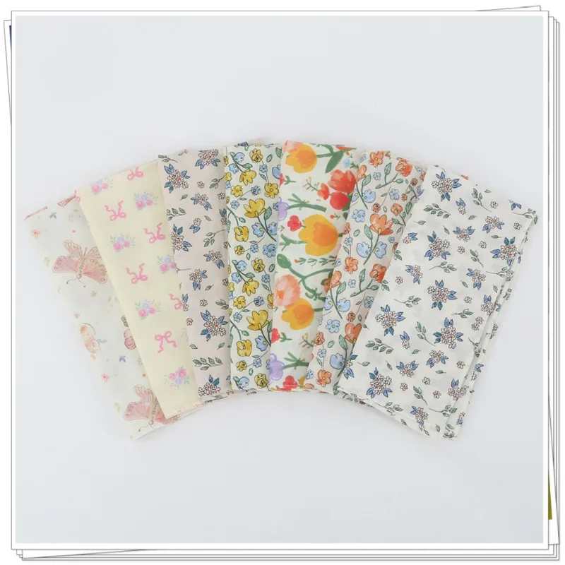 12 قطعة منديل مطبوع من القطن الخالص سلسلة قطن متناثرة دقيقة منشفة مربعة صغيرة قماش بينتو 45*45 سنتيمتر #1