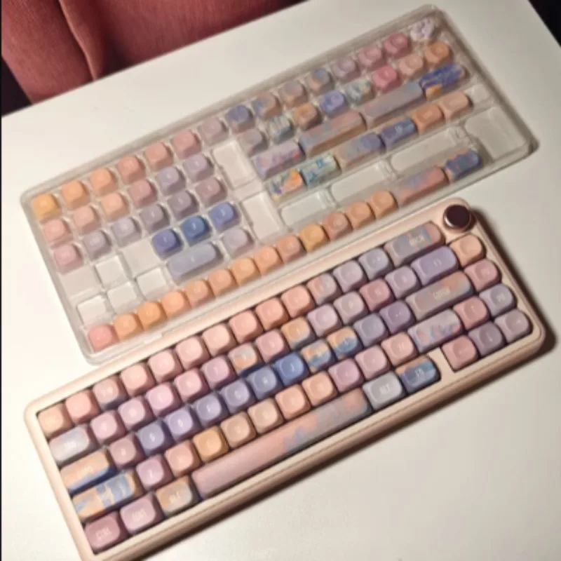 

Charing Cross Bridge Keycaps Custom Cherry/MOA Profile Sublimation QX3 Cute Keycap Original Design Mechanical Keyboard Key Cap
