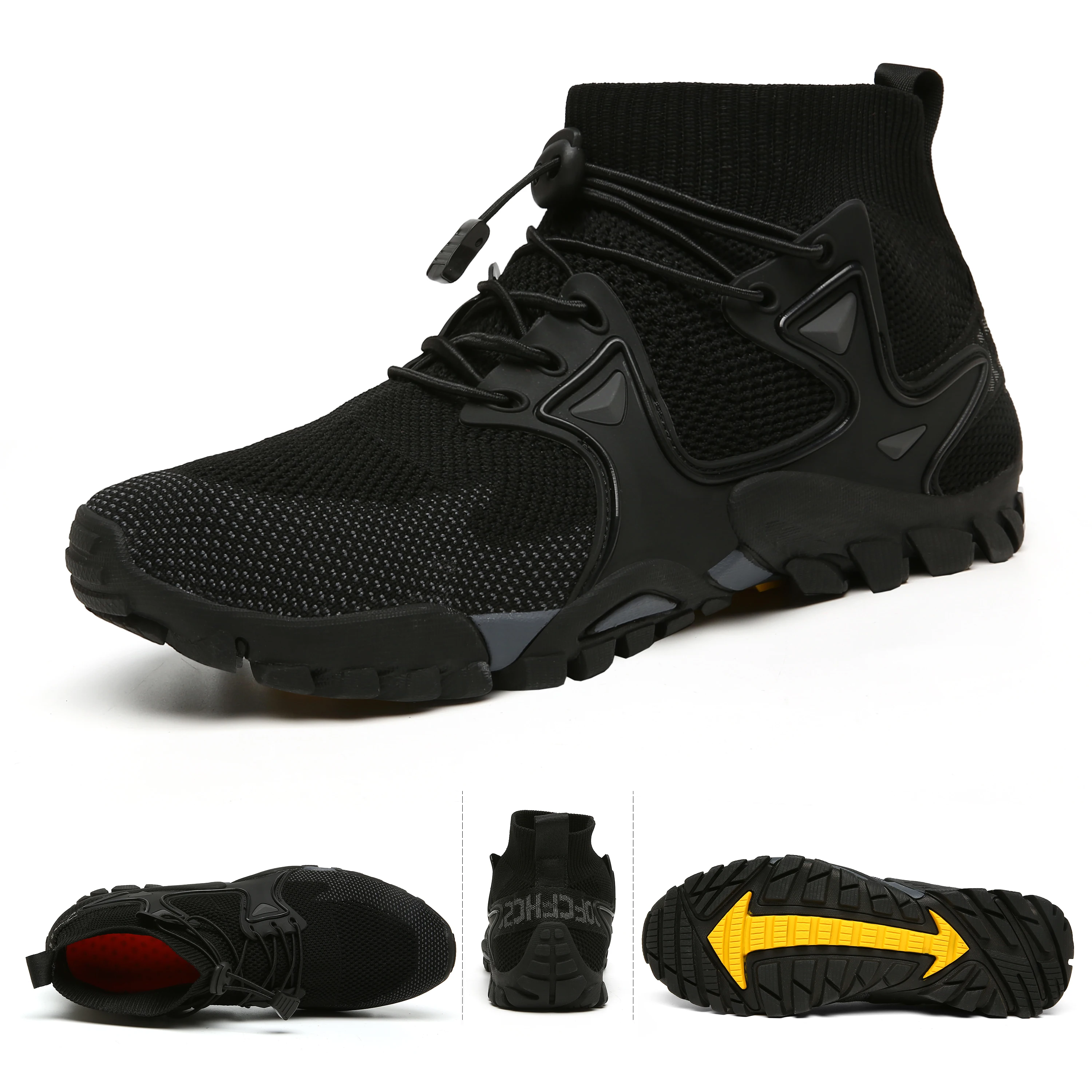 Man Black Shoes Summer Men Casual Beach Outdoor Water Breathable Trekking Fashion Hiking Stability And Comfort Sport