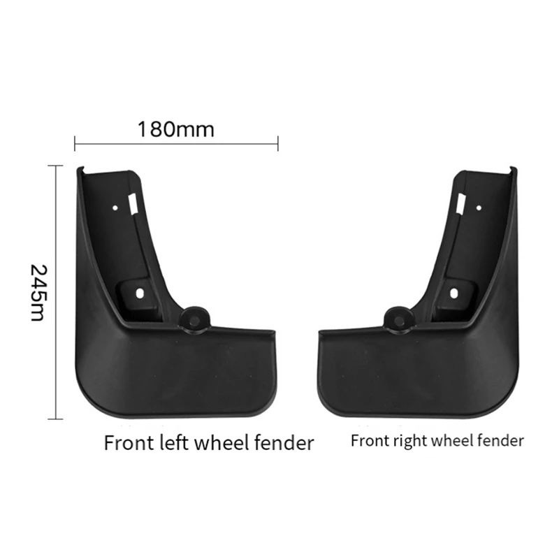 Carro Mud Flaps Splash Guard, Paralama, Fender, Tampa Externa, Peças de reposição, Fit para Toyota Crown 2023, 1 Conjunto