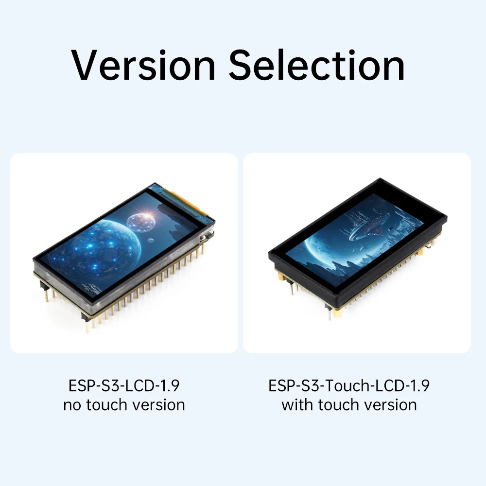 ESP32-S3 1,9-Zoll-LCD-Touchscreen WLAN Bluetooth-kompatibles Entwicklungsboard 170 × 320 Lx7 Dual-Core-Prozessor Typ-C – Detail 5