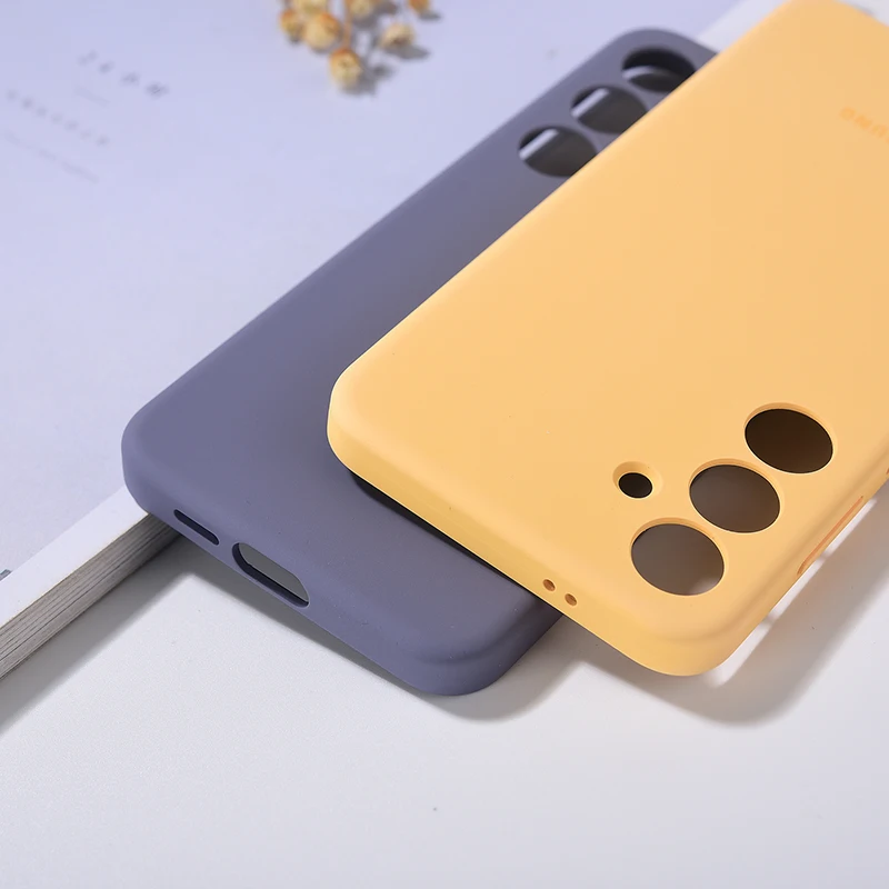 Original Liquid Silicone Phone Case For Samsung S24 Ultra 5G Soft Touch Full Protective Cover For Galaxy S24Plus S24+ S24 Funda