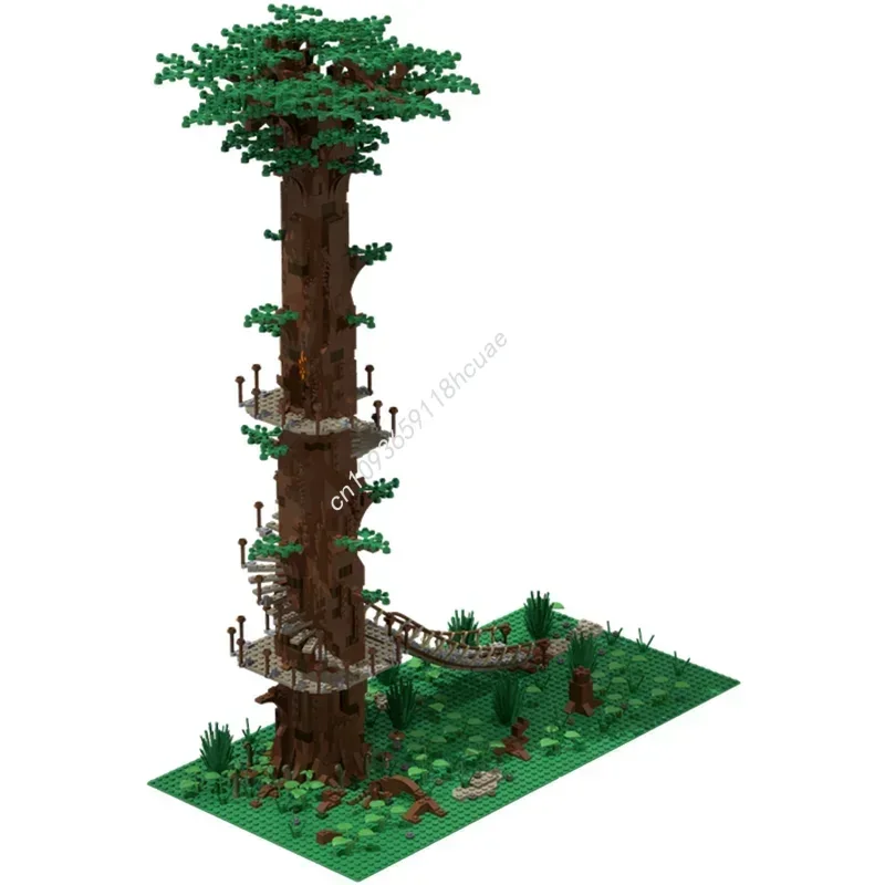 NOWY 1685 ELEMENTÓW Drzewo Endor Ewok Konstrukcja DIY Edukacja Kreatywność Pomysł Klocki dla Dzieci Urodziny Moc Klocki Konstrukcyjne prezent