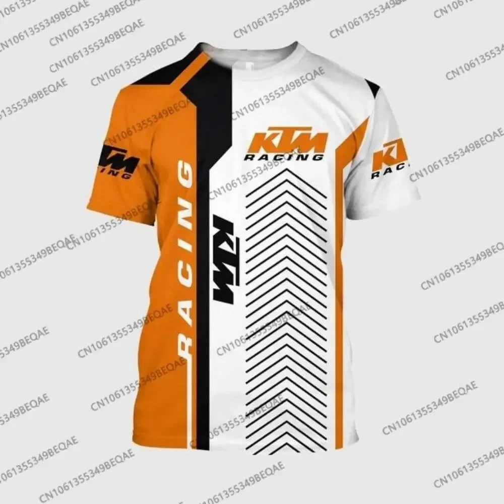 KTM Children Motorcycle T-shirt Adult 2026 Summer Casual Clothing Breathable Short-Sleeved Sportswear T-shirt