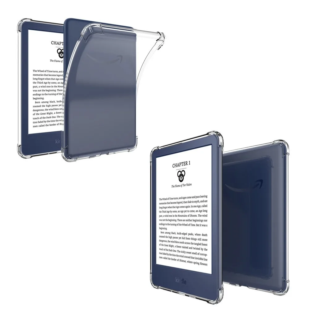 

Suitable for Kindle 2024/2022 protective case with four corner airbags for anti-collision and high transparency soft shell