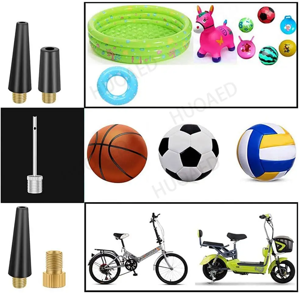 Bike Tire Valve Adapter Set of 8 Ball Pump Needle Set Needle Inflator Adapter for Inflating Sports Balls and Bicycles