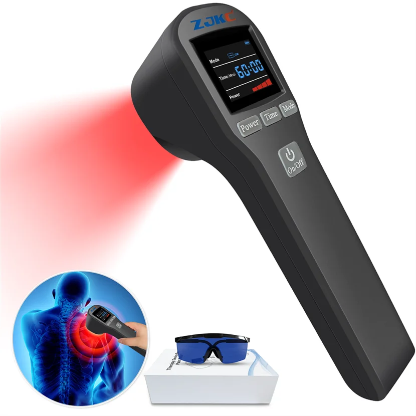 

ZJKC Deep Tissue Laser Therapy for Sciatica 650nmx16+808nmx4 Red Laser Light Therapy at Home for Body Pain Reduce Inflammation