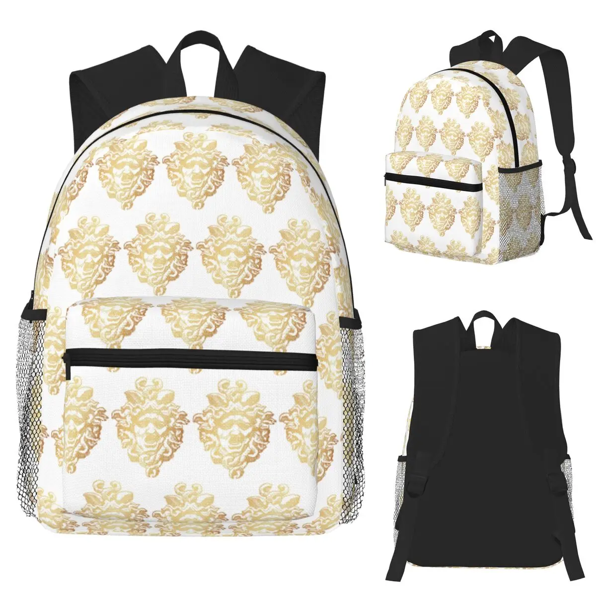 

Ancient Greece Medusa Gorgon Vintage Style Student Backpack School Bag Hiking Travel Daypack for Boys Girls Bookbag Shoulder Bag