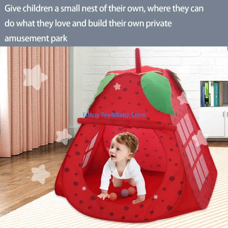 خيمة لعب داخلية للأطفال للمسابقات الإبداعية مأوى من القماش الدائم سهل الترتيب خطة مرنة مساحة آمنة للأطفال C90B