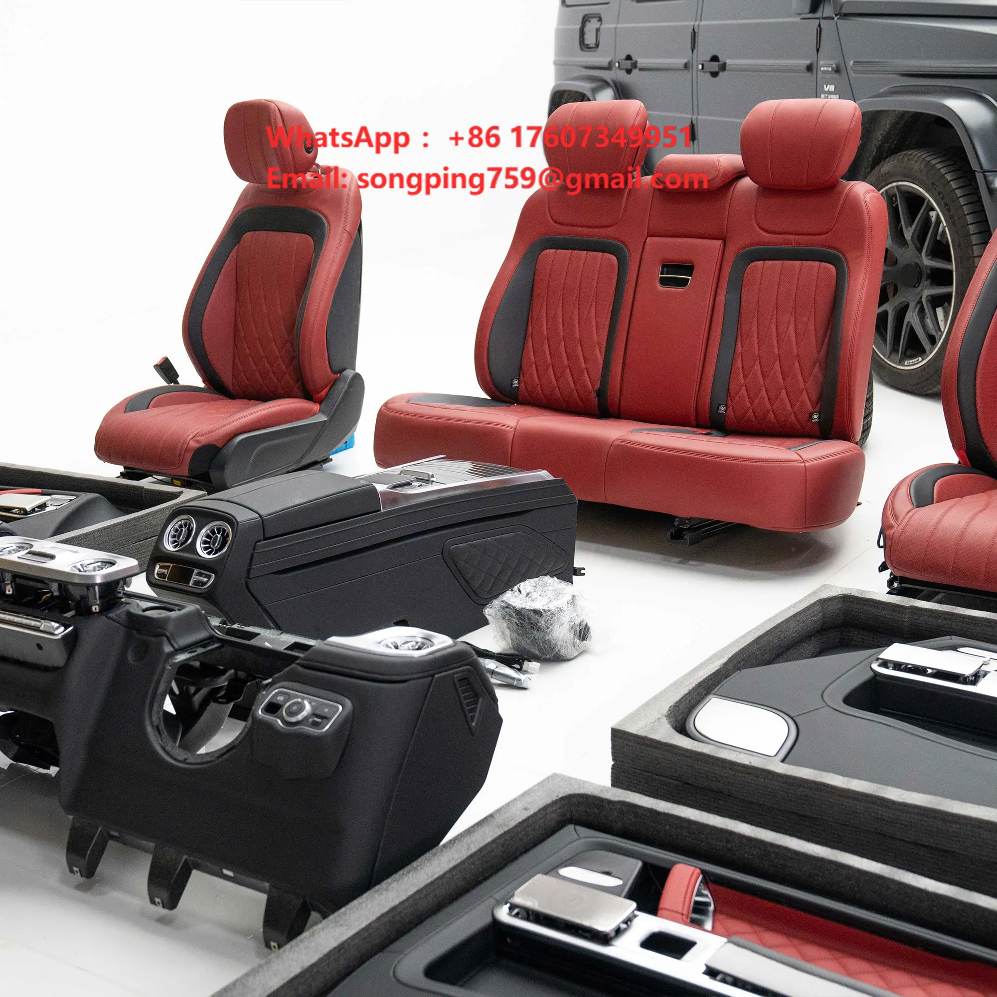 JDMCMA Full Interior Upgrade Kit for Mercedes-Benz G-Class W463 2002-2016 W465 2026 Design Retrofit G500 G550 G63