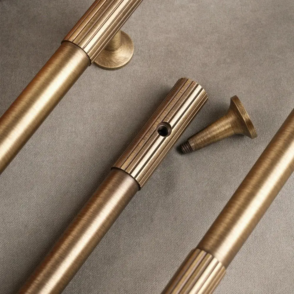 

Bronze Bronze Cabinet Handles Antique Wardrobe Pulls Solid Brass Knurled Handle Door Knobs T-bar Furniture Door Pull