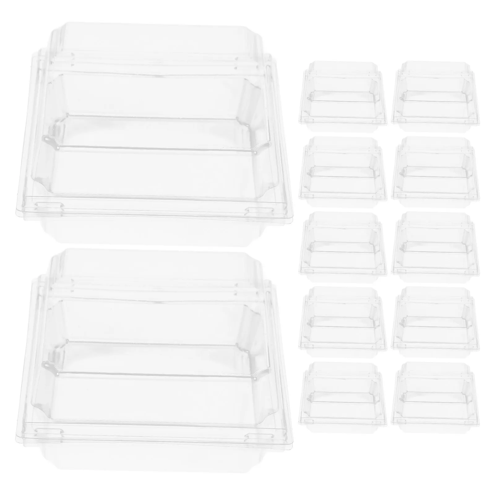 50 ชิ้นกล่องห่อแซนวิชวัสดุที่ยอดเยี่ยมกล่องเก็บของสำหรับเค้กคุกกี้มัฟฟินงานเลี้ยงฉลองสมรสก่อนแต่งงานงานแต่งงานวันเกิด