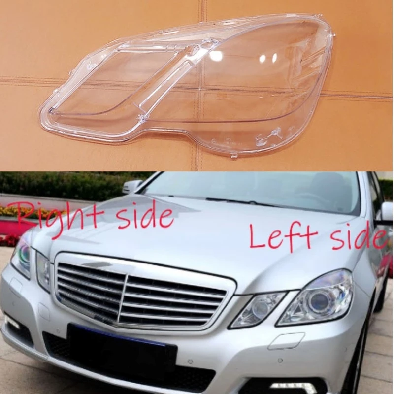 For  Benz E Class W212 E200 E260 E300 E350 2009 2010 2011 2012 2013  Car Headlight Headlamp Lens Auto Shell Cover