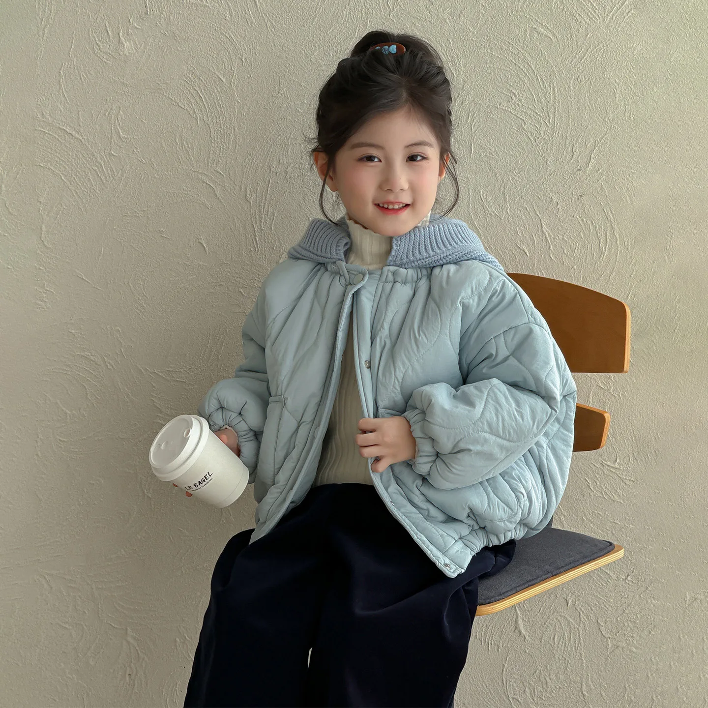 

Зимние детские парки для девочек, теплая детская верхняя одежда с капюшоном и хлопковой подкладкой, пальто, корейские толстые бархатные куртки на молнии