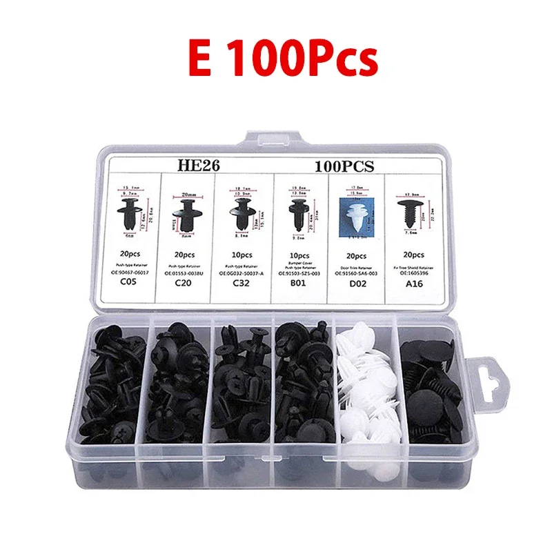 Neue Auto Fastener Clips Mixed Auto Körper Push Retainer Pin Niet Stoßstange Tür Trim Panel Fastener Kit Auto Clips Retainer Werkzeuge
