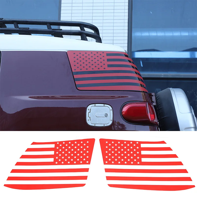 

For Toyota FJ Cruiser 2007-2021 Car Rear Side Window Stickers PVC National Flag Automotive Modification Stickers