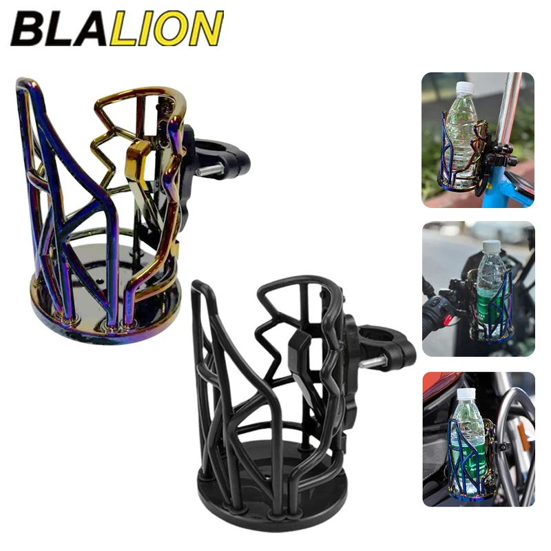 BLALION Motorcycle Universal Drink Holder Bike Water Cup Bottle Holder Handlebar Bottle Holder ABS Water Bottle Cage Accessory