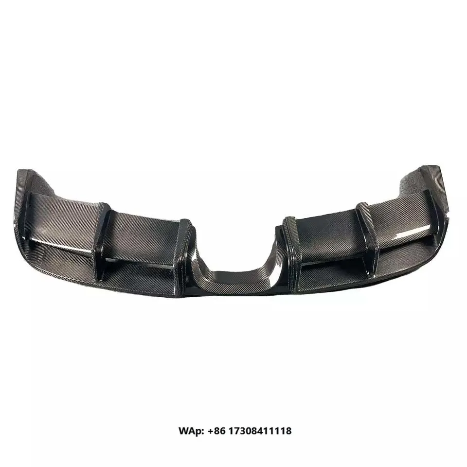 

Factory Price V Style Carbon Fiber Rear Diffuser for Cayman 981 gt4 Rear Bumper Lip Perfect Fitment