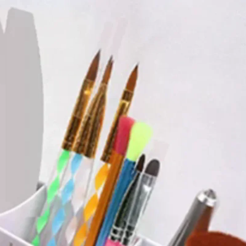 네일 아트 플라스틱 정리함 젤 폴리쉬 리무버 클리닝 코튼 패드 면봉 박스 보관 케이스 액세서리 도구 클린 데스크탑