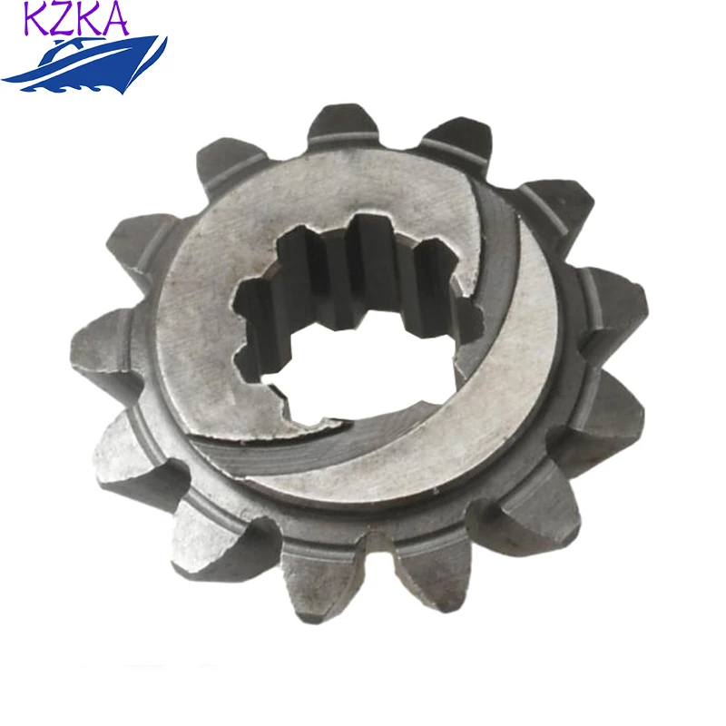 6E0-45551 Pinon Gear Fit Yamaha 2stroke Gear Kit 6E0 6E3 4HP 5HP 13T Right-angle gear non-arc 6E0-45551-00 Engine Accessories